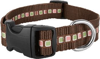 Midtown Brown Dog Collar - Block