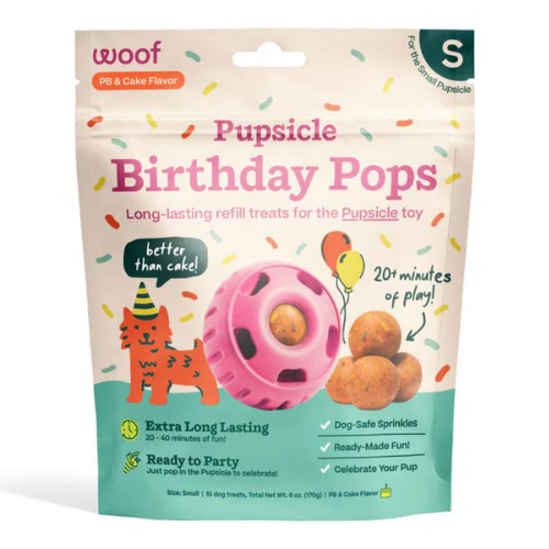 Woof Small Birthday Pop Dog Treats