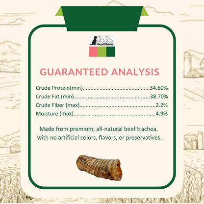 6" Beef Trachea Dog Treat - All-Natural Dog Chews