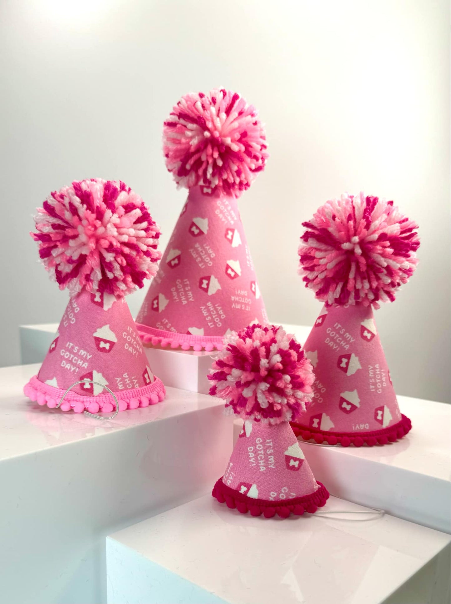 Gotcha Day Cupcake Pink Party Hat