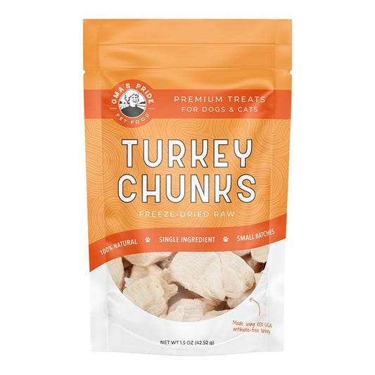 Freeze-Dried Turkey Chucks Treats