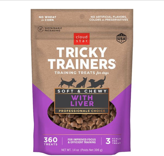 TRICKY TRAINER TREAT CHEWY LIVER 14 OZ